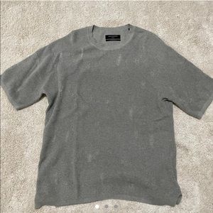 Allsaints distressed oversized waffle tshirt